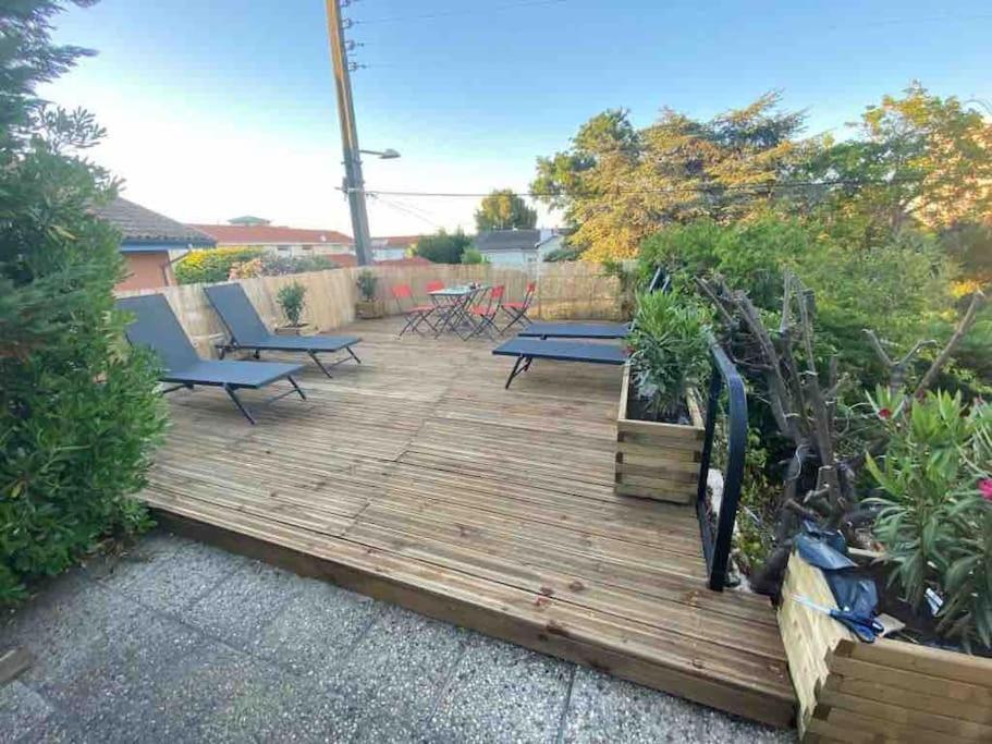 Maison A Arcachon Avec Piscine Hors-Sol Buitenkant foto